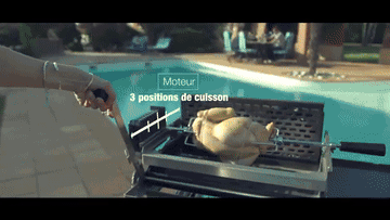 Cuisson à la rôtissoire sur barbecue M.FOG